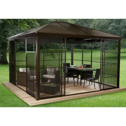 Sojag Pavillon Castel 1214 362,08x427,08x296,28cm Bronze