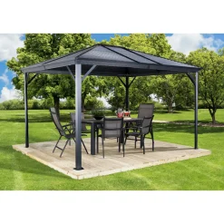 Sojag Pavillon Ventura 1014 295,5x423x261cm Basaltgrau