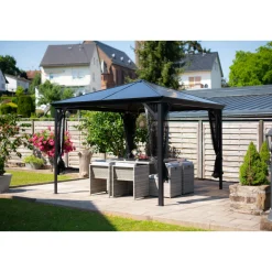 Sojag Pavillon Verona 1010 inkl. Moskitonetz 298,3x298,3x261cm Anthrazit