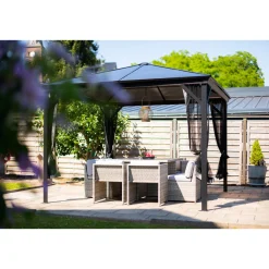 Sojag Pavillon Verona 1010 inkl. Moskitonetz 298,3x298,3x261cm Anthrazit