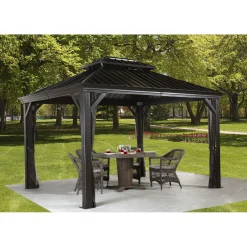 Sojag Vorhang-Set für Messina & Mykonos 1012 Dunkelgrau