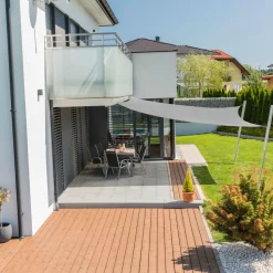 Sonnensegel Capri quadratisch 5 x 5 m weiß