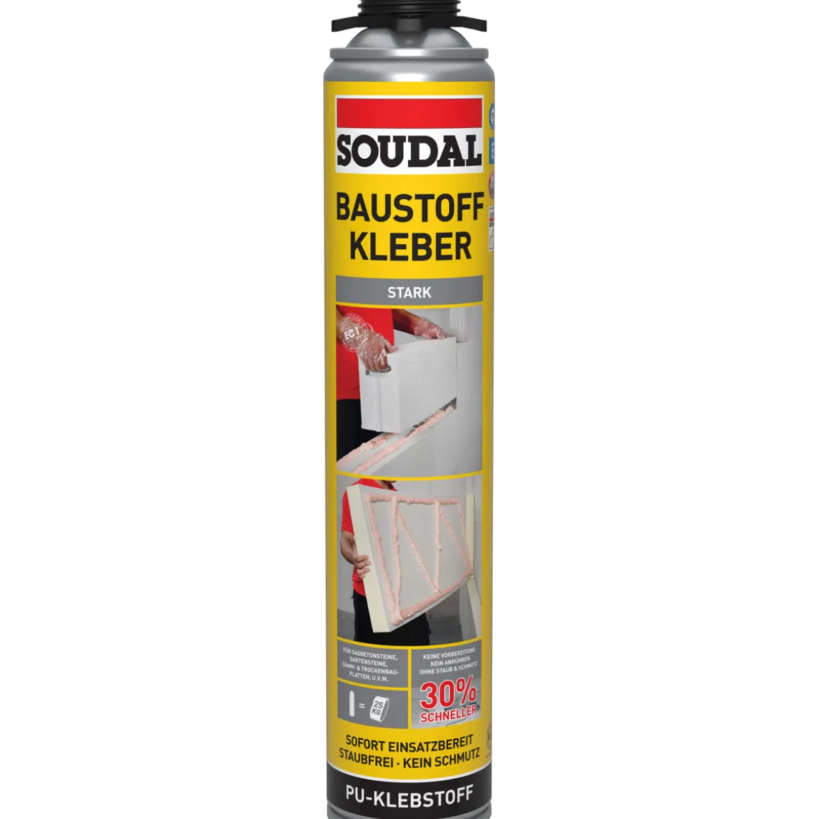 Soudal Baustoffkleber champagner mit Genius Gun-Technologie