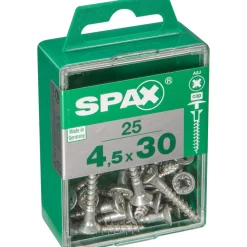 Spax Universalschrauben WIROX mit Kopfbohrung Senkkopf 4,5 x 30 M 25 Stück