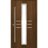 SplenDoor Premium-Haustür Passivedoor Lund RC2 energiesparend einbruchsicher nussbaum 110 x 210 cm links