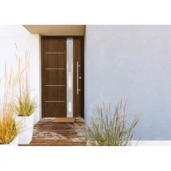 SplenDoor Premium-Haustür Passivedoor Umea RC2 energiesparend einbruchsicher nussbaum 100 x 210 cm rechts