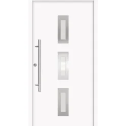 SplenDoor Premium-Haustür Passivedoor Aalborg energiesparend weiss 100 x 200 cm links