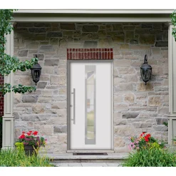 SplenDoor Premium-Haustür Passivedoor Malmo RC2 energiesparend einbruchsicher weiss 100 x 200 cm links