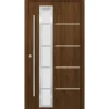 SplenDoor Premium-Haustür Passivedoor Uppsala energiesparend nussbaum 110 x 210 cm links