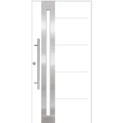 SplenDoor Premium-Haustür Passivedoor Eksjo RC2 energiesparend einbruchsicher weiss 110 x 210 cm links