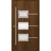 SplenDoor Premium-Haustür Passivedoor Bergen energiesparend nussbaum 110 x 210 cm links