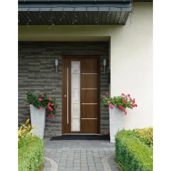 SplenDoor Premium-Haustür Passivedoor Uppsala energiesparend nussbaum 110 x 210 cm rechts