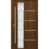 SplenDoor Premium-Haustür Passivedoor Uppsala RC2 energiesparend einbruchsicher nussbaum 110 x 210 cm links