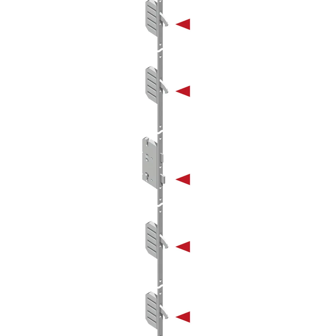 SplenDoor Sicherheits-Nebeneingangstuer NS4 RC2 98x198 Anthrazit rechts