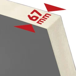 SplenDoor Sicherheits-Nebeneingangstuer NS3 RC2 98x198 Anthrazit rechts