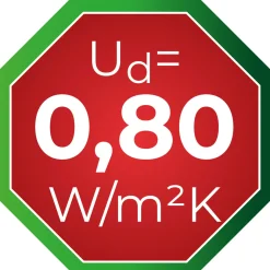 SplenDoor Sicherheits-Nebeneingangstuer NS3 RC2 auf Maß, Weiss, Rechts