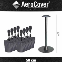 Stange und Säcke für Aero Cover Schutzhüllen