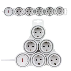 Steckdosenleiste Supraflex 5-fach weiß