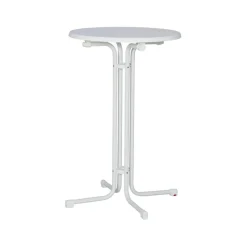 Stehbiertisch weiß klappbar