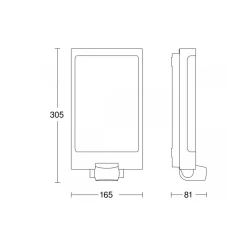 Steinel Außenleuchte mit Bewegungsmelder L 240 S anthrazit