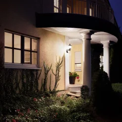 Steinel Klassische Außenleuchte L 15 S mit Bewegungsmelder Schwarz