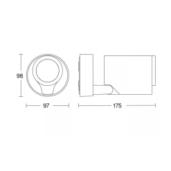 Steinel LED-Außenstrahler Spot ONE anthrazit