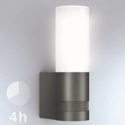 Steinel LED-Außenwandleuchte L 605 S mit Bewegungsmelder anthrazit