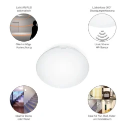 Steinel LED-Sensor-Innenleuchte RS 16 S Glashaube