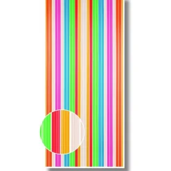Streifenvorhang aus PE Folie bunt