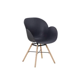 Stuhl „Amalia 110“, 2er-Set, schwarz