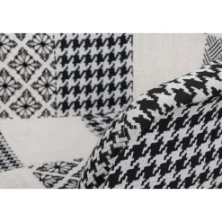 Stuhl „Dave 110“, 2er-Set, schwarz/weiß