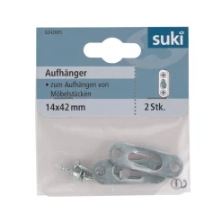 Suki Aufhänger verzinkt 64 mm 2 Stück