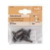 Suki Einbohrband Stahl Durchmesser 0,9x Durchmesser 5,4 x 2,3 cm brüniert 2 Stück