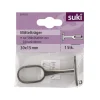 Suki Mittelhalter Durchmesser 3 cm oval silber