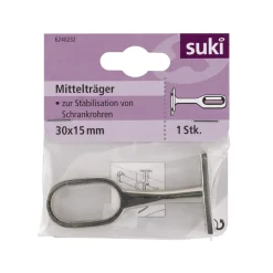 Suki Mittelhalter Durchmesser 3 cm oval silber