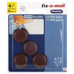 Suki Universalgleiter Easy Glider klebend Durchmesser 3 cm braun 4 Stück