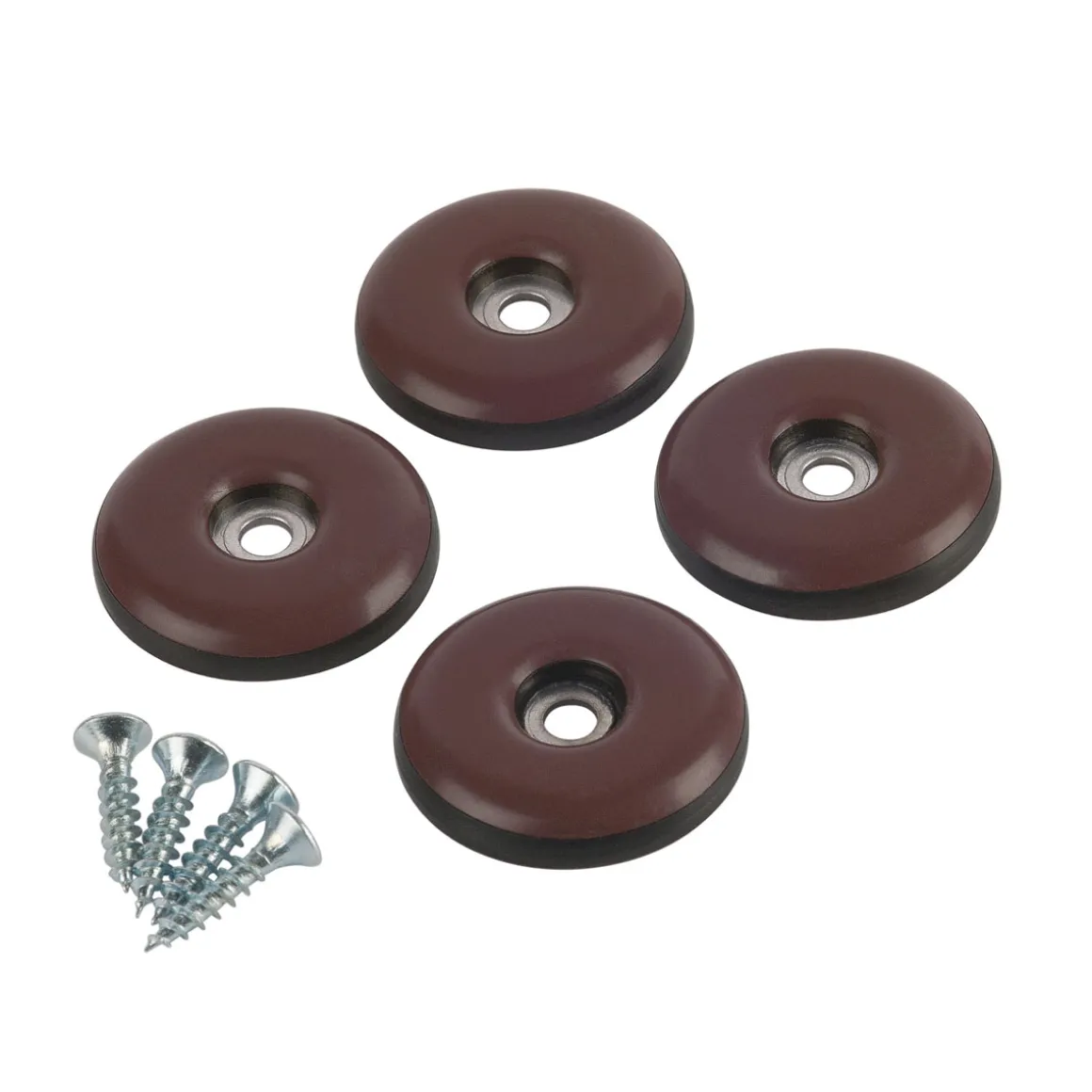 Suki Universalgleiter Easy Glider mit Schraube Durchmesser 3 cm braun 4 Stück