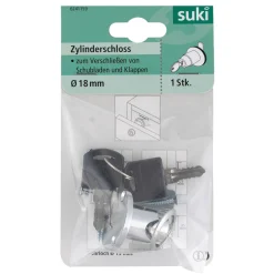 Suki Zylinderklappenschloss verschiedenschließend 18 mm