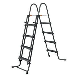 Summer Waves Elite Frame Pool 549x549x132cm Teak Optik