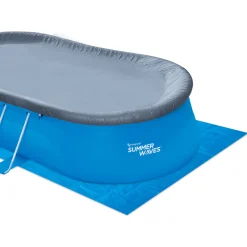 Summer Waves Quick Frame Pool 457x305x107cm Blau
