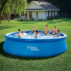 Summer Waves Quick Up Pool 457x457x107cm Blau