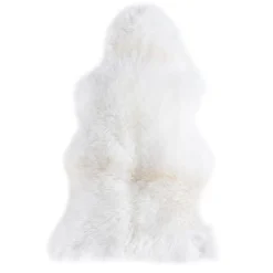 Teppich Schaffell ca 60 x 85 cm Weiß