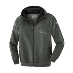 Terrax Workwear Sweatjacke dunkelgrün-limette Größe M