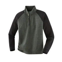 Terrax Workwear Sweattroyer dunkelgrün-schwarz Größe M