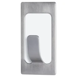 Tesa Haken Powertstripe Small Metallic Rechteck 2 Haken und 4 Strips