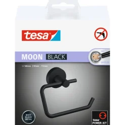 Tesa Papierrollenhalter Moon mattschwarz