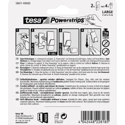 Tesa Powerstrips transparent weiss