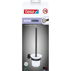 Tesa WC-Bürstengarnitur Moon mattschwarz