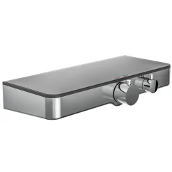 Thermostat Duscharmatur Ocean chrom/Anthrazit mit Ablage