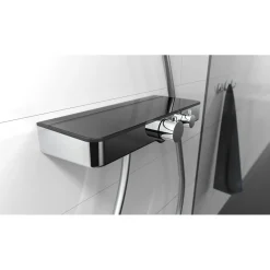 Thermostat Duscharmatur Ocean chrom/Anthrazit mit Ablage